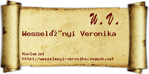 Wesselényi Veronika névjegykártya