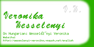 veronika wesselenyi business card